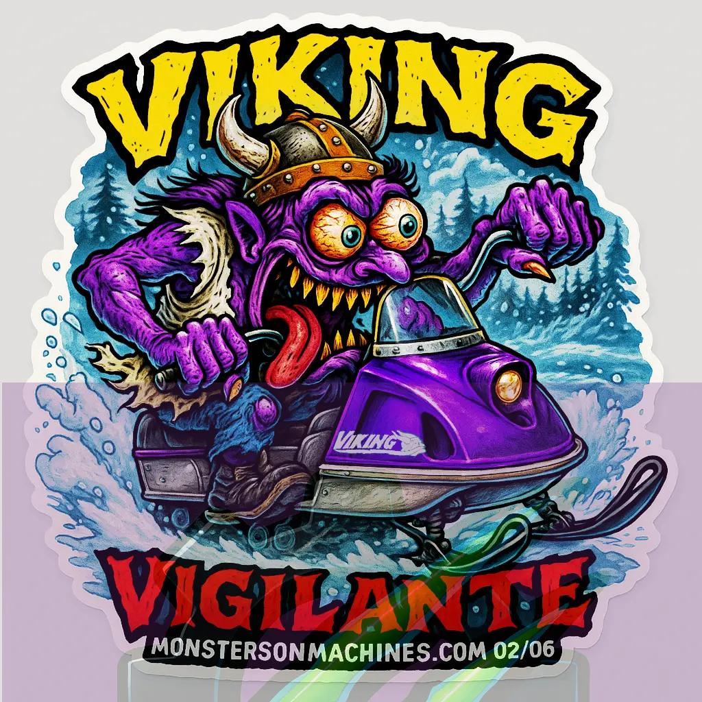 Viking Vigilante Sticker - Horned Fjord Freak Special Series Number 2 of 6