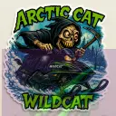 Arctic Cat Wildcat Sticker - Graveyard Reaper Ride Monsters on Machines