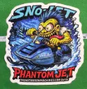 Sno-Jet Phantom Jet Sticker - Neon Blizzard Phantom Number 6 of 6