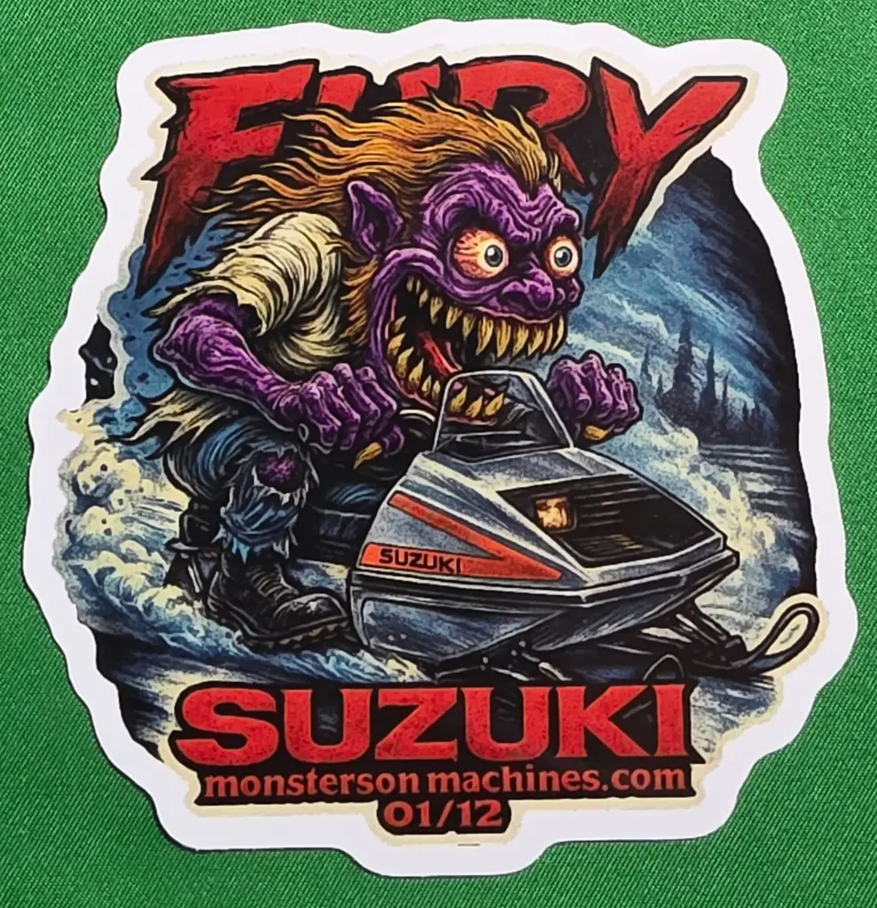 Suzuki Fury Sticker - Frostbite Freak  Number 1 of 12