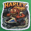 Harley-Davidson Snowmobile Vinyl Sticker Ember Trail Maniac