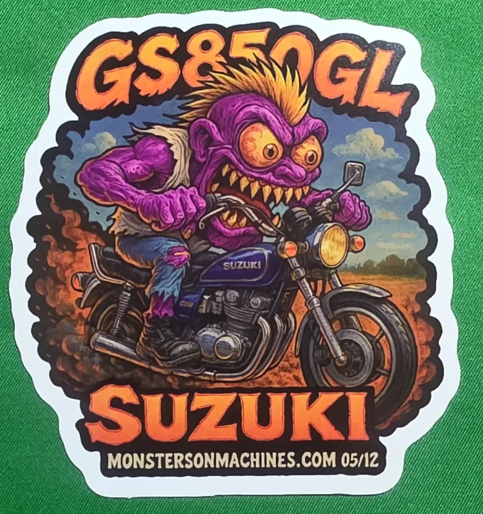 Suzuki GS850GL Vinyl Sticker Shaft-Drive Savage Series 5 of 12