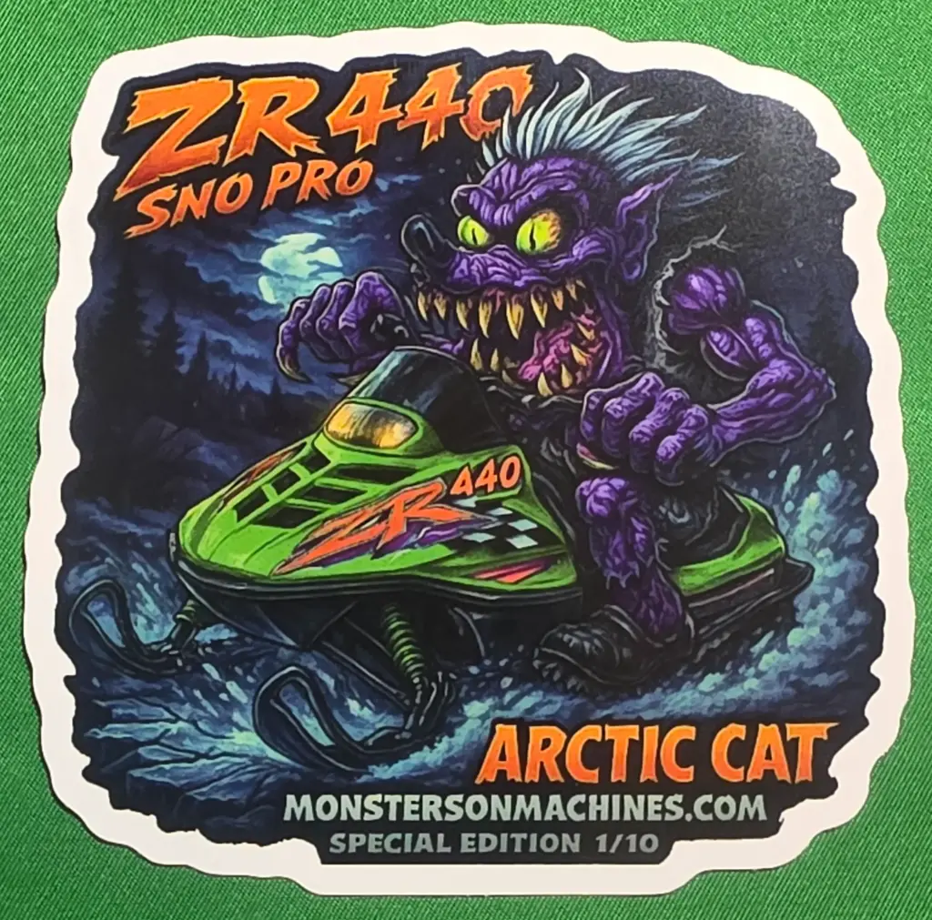 Arctic Cat ZR 440 Sno Pro Lunar Fang Fiend Special Edition Number 1 of 10