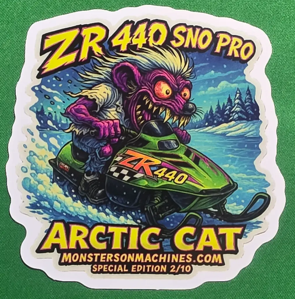 Arctic Cat ZR 440 Sno Pro Frostbite Rat Fiend Special Edition Number 2 of 10
