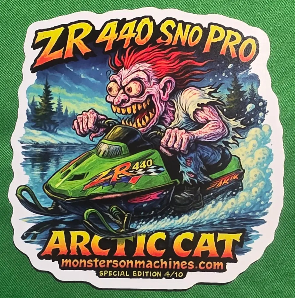 Arctic Cat ZR 440 Sno Pro Ghost Drift Ghoul Special Edition Number 4 of 10