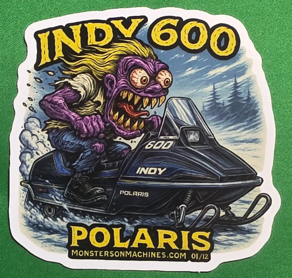 Polaris Indy 600 Sticker - Frostbite Indy Freak Number 1 of 12