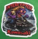 Kawasaki Interceptor Sticker – Blizzard Fiend Series Number 1 of 12