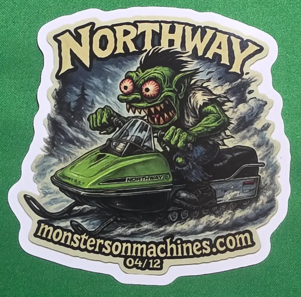 Northway Snowmobile Vinyl Sticker - Timberline Gremlin Series Number 4 of 12