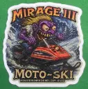 Moto-Ski Mirage III Vinyl Sticker Blizzard Maniac Series Number 1 of 12