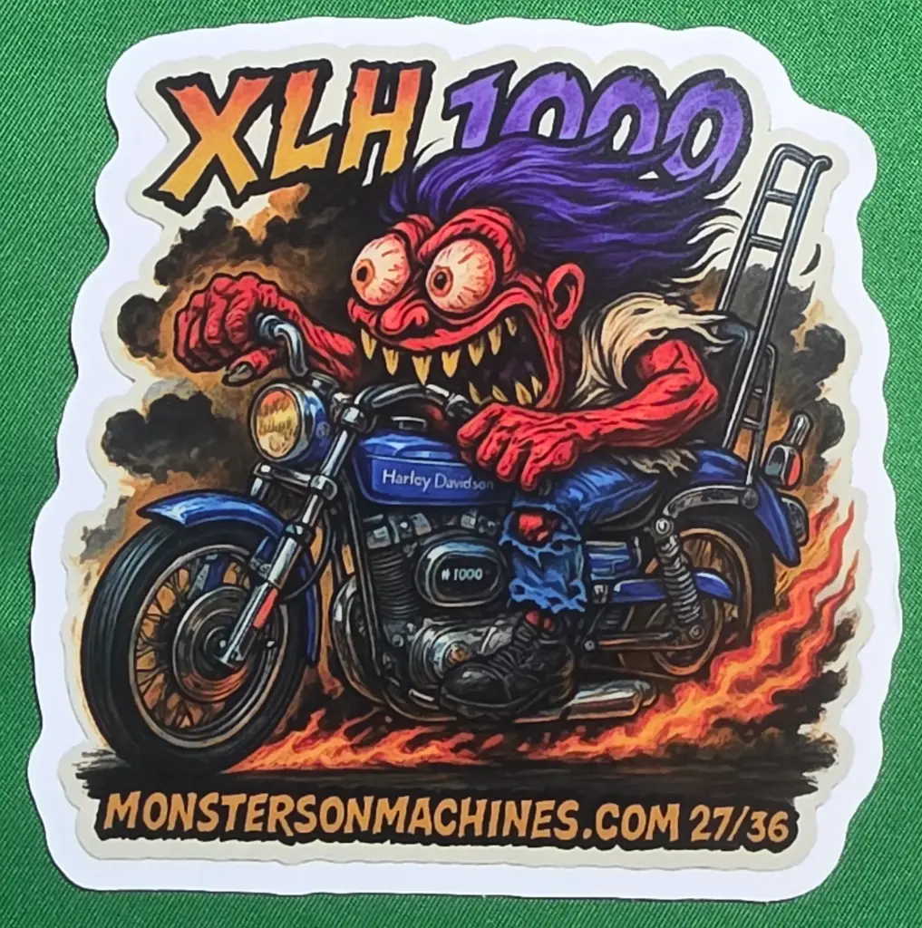 Harley-Davidson XLH 1000 Vinyl Sticker  27/36