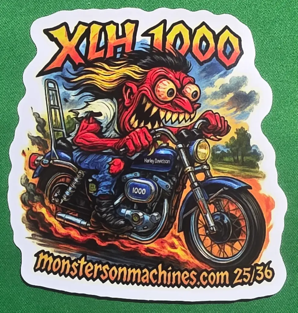 Harley-Davidson XLH 1000 Vinyl Sticker  25/36