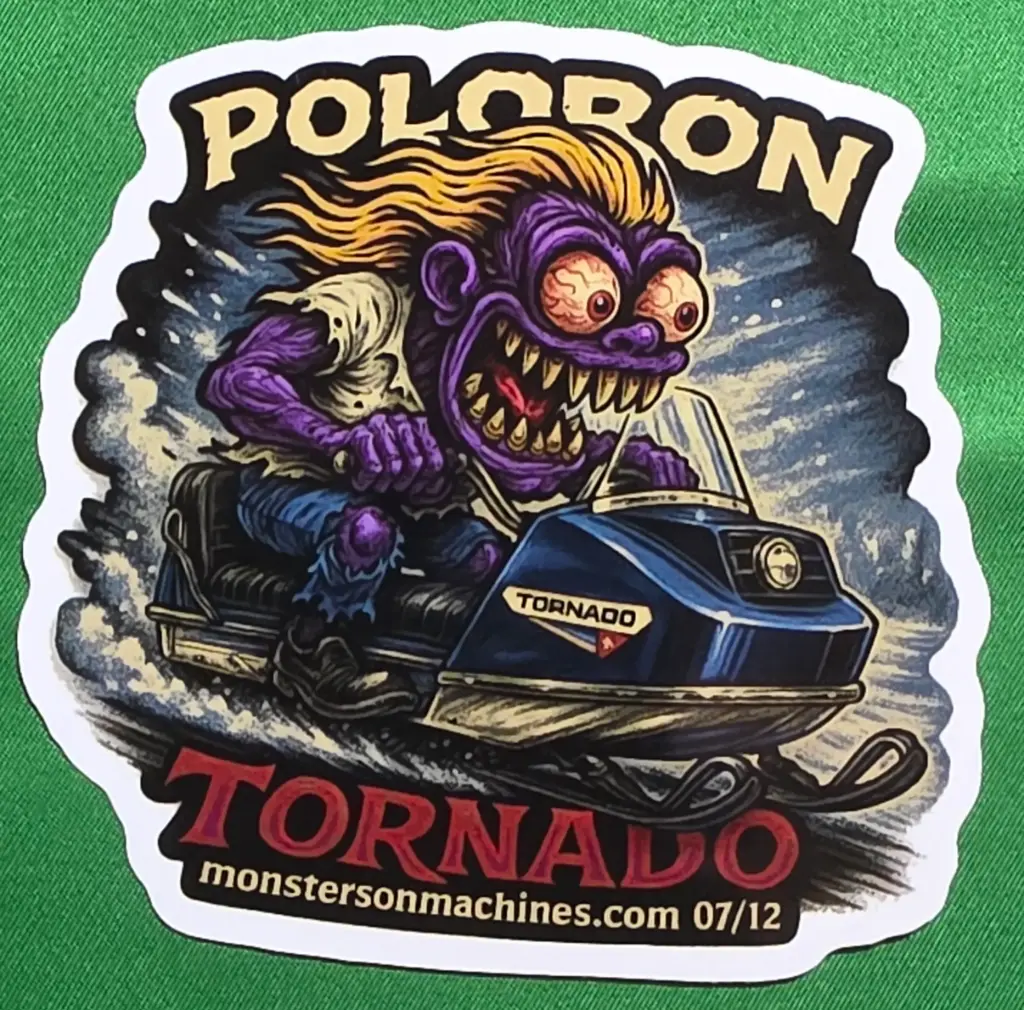 Poloron Tornado Snowmobile Sticker 7 of 12