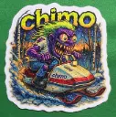 Chimo Mini Sled Snowmobile Vinyl Sticker Birch Trail Psycho Creep
