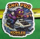 Kohler Sno-Pro Snowmobile Vinyl Sticker Prototype Phantom Number 7 of 10