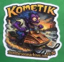 Kometik Snowmobile Vinyl Sticker Comet Chaser Number 21 of 36