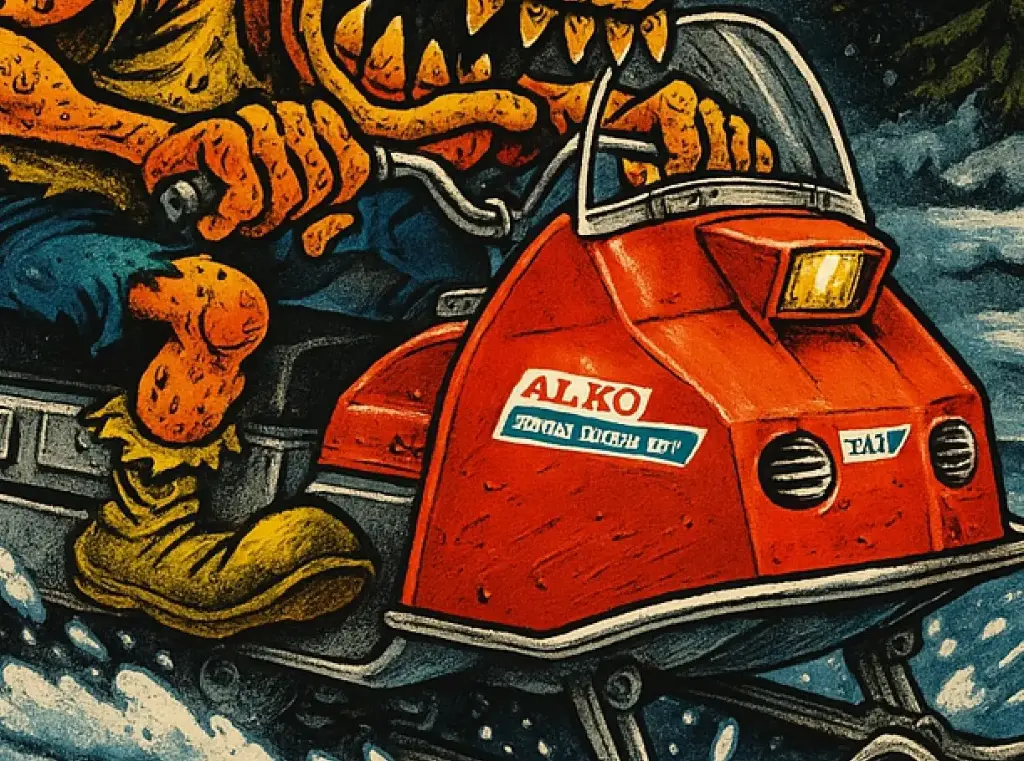 Nordstar Snowmobile Vinyl Sticker Frostbite Freaker