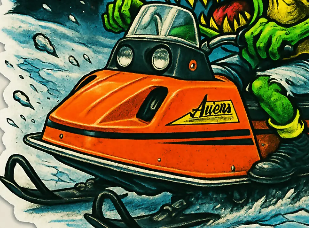 Ariens Arrow Snowmobile Vinyl Sticker Arrowhead Anarchist