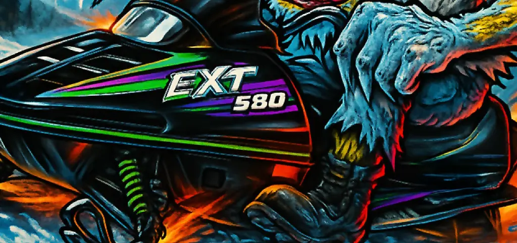 Arctic Cat EXT 580 Snowmobile Vintage-Style Durable Vinyl Sticker SE 4 of 10