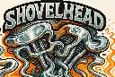 Harley Shovelhead Engine Vintage-Style Durable Vinyl Sticker