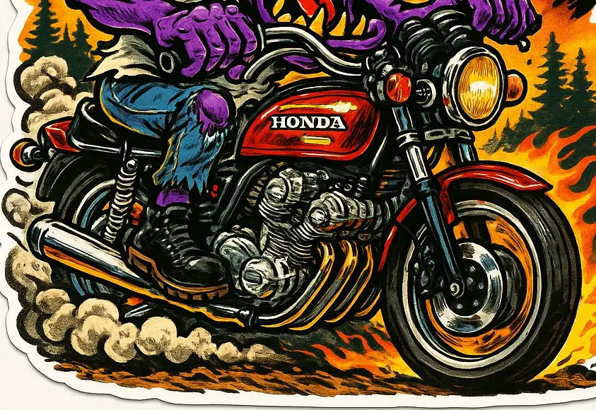 Honda CBX1000 Monster Sticker – Vinyl Decal