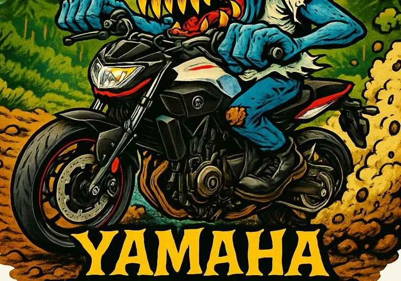 Yamaha MT-07 Glossy Vinyl Sticker 2 of 18