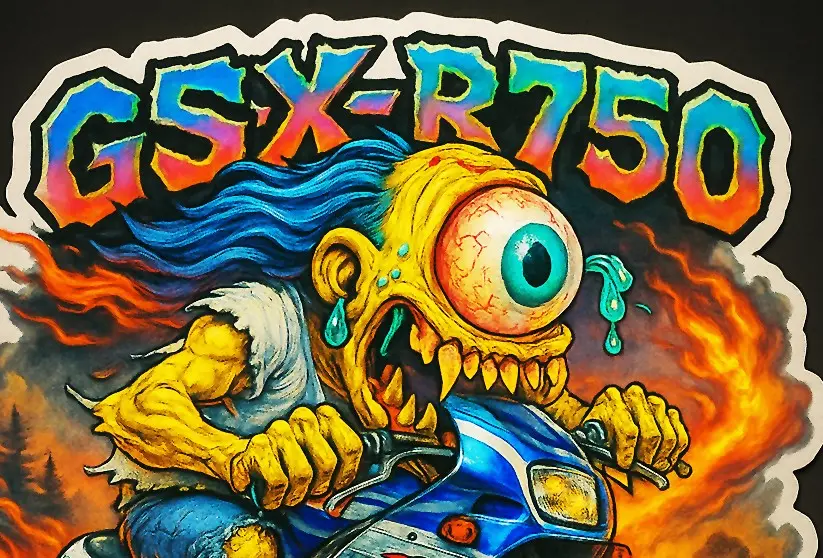 GSX-R750 Cyclops Sticker – Suzuki Ride Special Edition 01/10