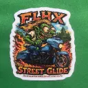 Harley Street Glide FLHX Glossy Monsters on Machines Sticker 3 of 12
